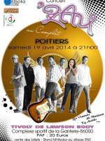 'Zay au complet en concert à Poitiers au complexe sportif de la Ganterie