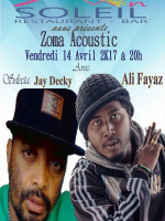 Zoma acoustic avec Jay Descky & Ali Fayaz‍ - Resto-Bar Mon Soleil‍
