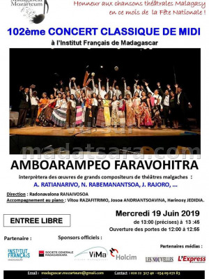 102è concert classique de midi - IFM - Institut Français de Madagascar‍ Amboarampeo Faravohitra‍