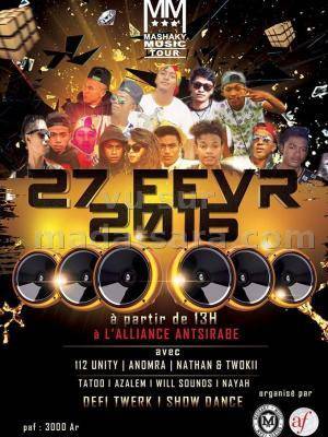 112 Unity, Anomra, Nathan & Twokii, Tatoo, Azalem, Will Sounds, Nayah - Mashaky Music Tour à l'Alliance Antsirabe