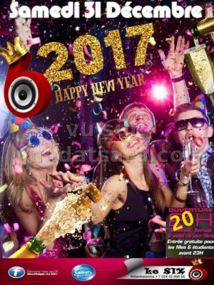 2017 happy new year au Le SIX‍