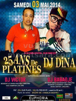 25 ans de platines de DJ Dina à l'Euphoria Massy