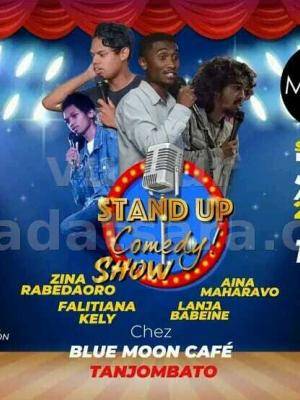 Stand up comedy show - One man/woman show - Blue Moon Café Ambaniatsimo Tanjombato - Zina Rabedaoro , Lanja Babeine , Aina Maharavo , Falitiana Kely