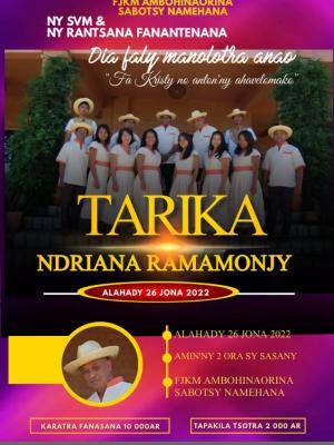 Ndriana ramamonjy - Concert - FJKM Ambohinaorina Sabotsy Namehana