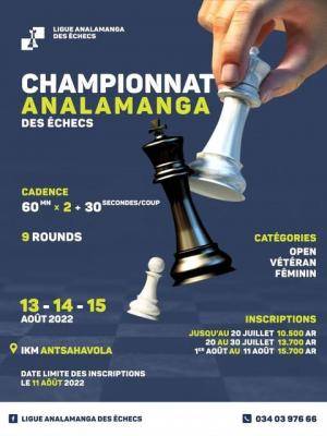 Championnat Analamanga des échecs - 9 rounds - IKM Ivon-toeran'ny Kolontsaina Malagasy