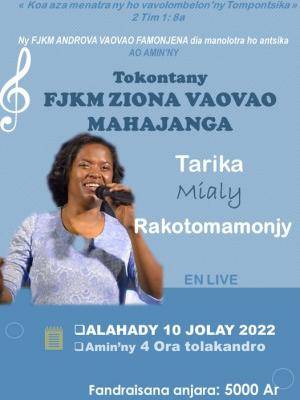 Mialy Rakotomamonjy - Concert - FJKM Ziona Vaovao Mahajanga