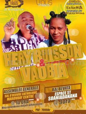 Hery Buisson , Vaobia - Showcase - Salle d'Oeuvre Catholique Marovoay Centre , Espace Saint Soaniadanana Marovoay