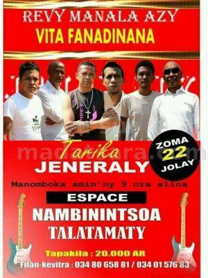 Jeneraly - Showcase - Espace Nambinintsoa Talatamaty