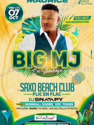 Big MJ - Showcase - Saxo Beach Club Flic en Flac