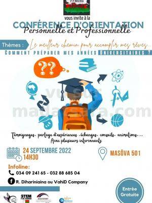 Conférence / Projection débat d'orientation personnelle et professionnelle - Masova 501 Toamasina