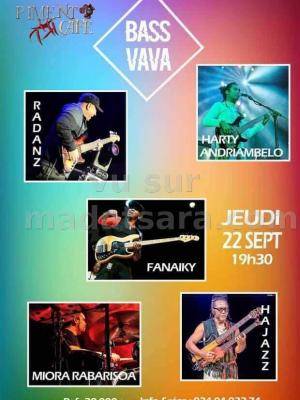 Bass vava - Piment Café Behoririka  - Concert - Radanz , Harty Andriambelo , Fanaiky , Hajazz , Miora Rabarisoa
