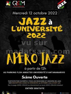 Jazz à l'Université 2022 - Apero Jazz - Espace Art Public (CRAAM) Ankatso