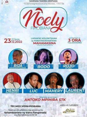 Noely fihobiana - Rija ramanantoanina , Bodo , Ny Avo , Henri ratsimbazafy , Luk , Mahery , Groupe laurent rakotomamonjy - Concert - Palais des Sports Mahamasina