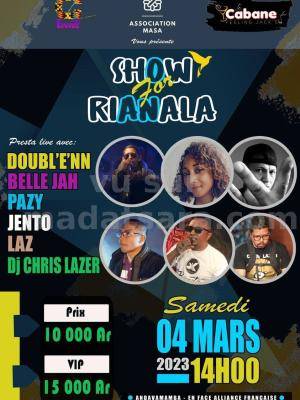 Show for Rianala - Doubl'e'nn , Belle Jah , Pazy , Laz , Jento - Showcase Cabane Lounge Bar Karaoke Andavamamba