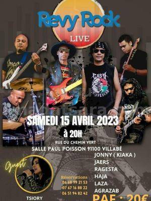 Revy Rock live Concert Salle Paul Poisson Villabé
