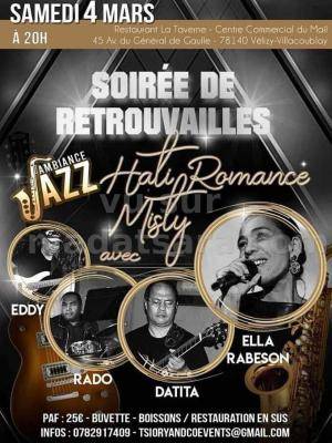 Soirée de retrouvailles - Concert Datita Rabeson Ella Rabeson , Rado Rakotorahalahy Eddy Rabeson - Restaurant La Taverne Velizy Villacoublay