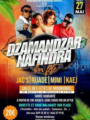 Dzamandzar nafindra en fête - Jack's Kawitry , Rijade , Kaej , Mimi - Showcase - Salle des fêtes de Normandel