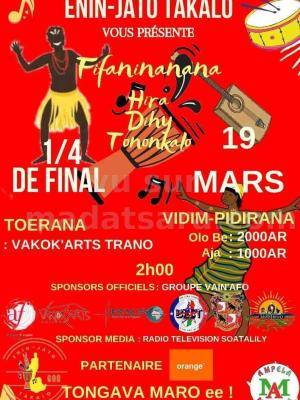 Enin-jato takalo - fifaninanana Hira dihy tononkalo - Vakok'Arts Trano Toliary