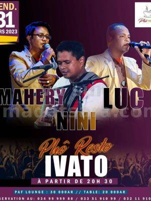 Mahery , Luk , Nini Kolibera Concert - Resto Phô Ivato