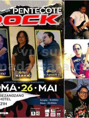 Pentecote Rock - Jacquot (Green) , Nini KIaka , Apost Concert Bezanozano Hotel Moramanga