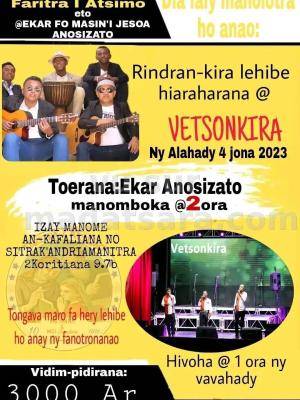 Vetson-kira Concert Ekar Anosizato