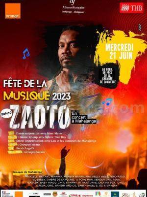Fête de la musique 2023 avec Jimmy B Zaoto - Concert AF - Alliance Française de Mahajanga