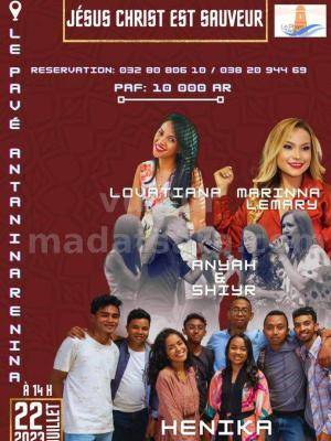 Jesus Christ est sauveur - Marinna Lemary , Lovatiana , Anyah , Henika , Shyir - Concert Le Pave Club Antaninarenina
