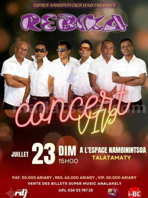 Rebika Concert Espace Nambinintsoa Talatamaty