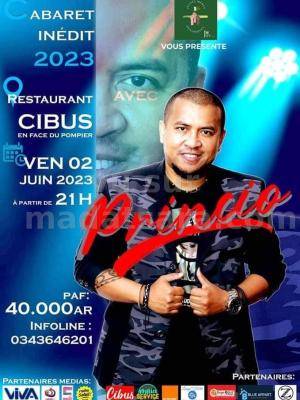 Cabaret inédit - Princio Restaurant Cibus Toamasina