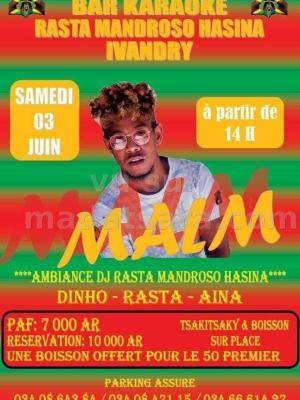 Malm Martiora Showcase Bar Karaoke Rasta Mandroso Hasina Ivandry
