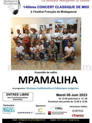 Mpamaliha 140ème Concert classique de Midi - IFM - Institut Français de Madagascar