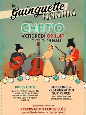 La guinguette french touch s'invite au Le Chat'O Ivato