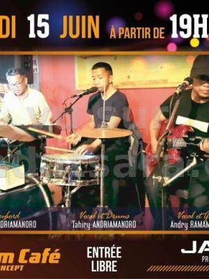 Samy Andriamanoro , Tahiry Andriamanoro , Andry Ramamonjisoa Concert Custom Café