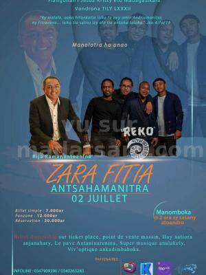 Zara fitia Rija ramanantoanina , Reko Concert Antsahamanitra