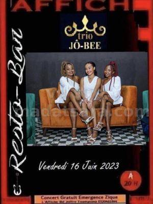 Trio Jo-Bee - Showcase Affiche Resto Bar Toamasina