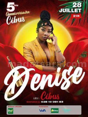 Denise Showcase 5e anniversaire Restaurant Cibus Toamasina