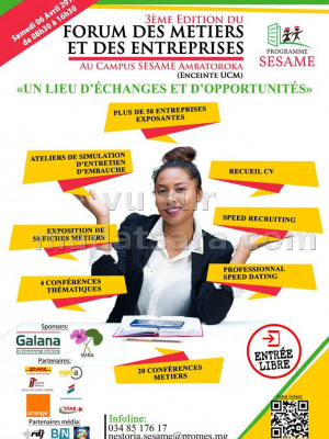3ème édition du Forum des métiers et des entreprises - Université Catholique de Madagascar (UCM)‍