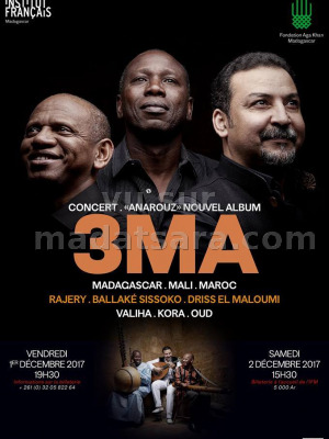 3MA en concert à l'IFM - Institut Français de Madagascar‍