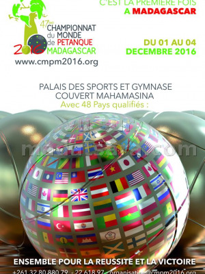 47ème championnat du monde de pétanque 2016 - Palais des Sports Mahamasina‍