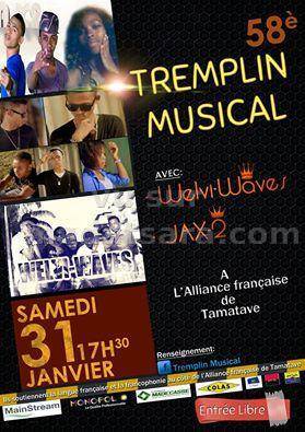 58è tremplin musical avec Welvi-Waves Jax-2 à l'Alliance Française de Tamatave