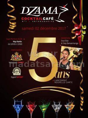 5ans Dzama Cocktail Café Tamatave duo avec Elsie & Toky Ramisamanga