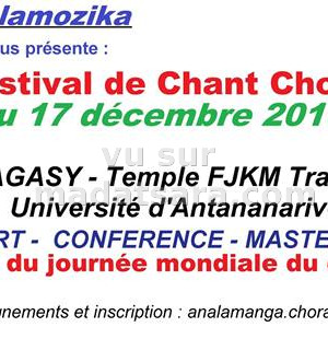 5è édition du Festival de chant choral - CGM Analakely‍