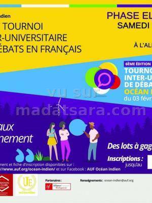 6e tournoi inter universitaire de debats en francais AFT - Alliance Française d'Antananarivo