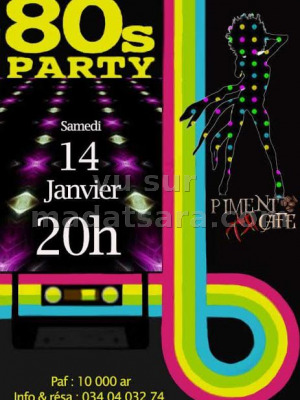 80s party - Piment Café Behoririka‍