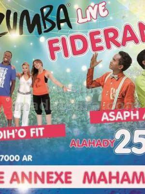 Zumba live fiderana avec K'art Dih'O Fit, Asaph, Titianah au Stade Annexe Mahamasina