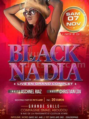 Black Nadia - au grand complet à la grande salle Compagnie Ismael Aboudou - St Clotilde - La Réunion