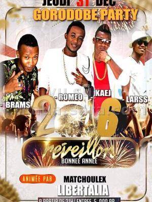 Brams, Romeo, Kaej et Larss - Gorodobe Party Réveillon 2016 avec Matchoulex Libertali