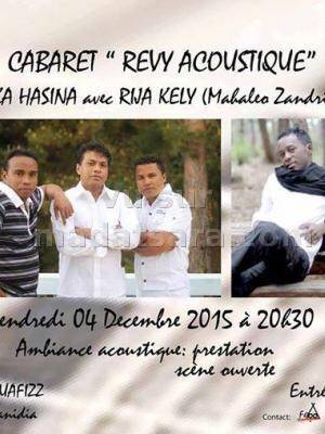 Cabaret Revy acoustique avec Tarika Hasina et Rija Kely (Mahaleo Zandriny) au Restaurant Anquafizz