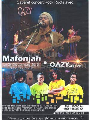 Cabaret concert Rock Roots avec Oazy Groove et Mafonjah au Ficus Nitida