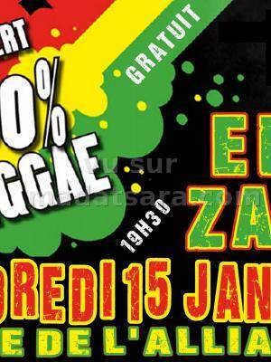 Concert 100% reggae Eka Zaho au Café de l'Alliance